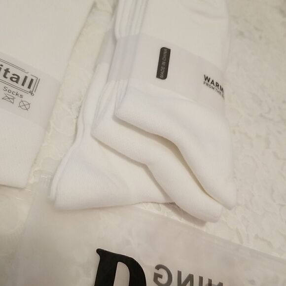 Women's 3 Pack Soft, Comfortable & Durable White Socks (Shoe & boots 8-11 / - Picture 4 of 6